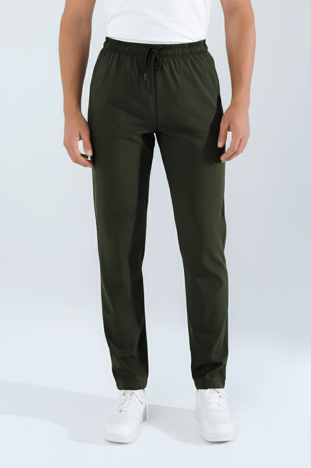 Violet Uniform Erkek Haki Scrubs Pantolon